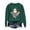 Blackish Green, variant on Womens Oversized Sweatshirt JIANLAI Cute Floral Ghost Graphic Long Sleeve Pullover, Fall Casual Holiday Costume Tops