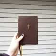 thumbnail image 2 of Niv, Larger Print Compact Bible, Leathersoft, Brown, Red Letter, Comfort Print, (Hardcover), 2 of 5