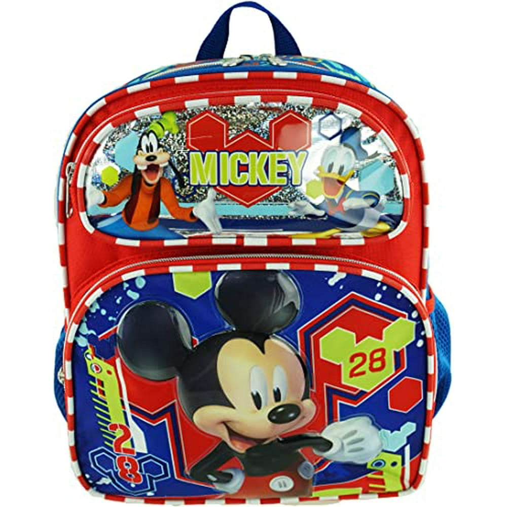 Licensed - Mickey Mouse 12" Toddler Size Backpack - M28 - A19596