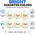 thumbnail image 2 of Cloth Bean Bags 1PC Hand-Made Knitted Footbag Sack Upgraded Assorted Foot Bag Crochet Hacky Ball For Adults Juggling Balls Beginners Multicolored Geometric, 2 of 8
