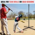 thumbnail image 3 of Portable Hitting Trainer For Baseball&Softball,Auto-Reset Baseball Swing Trainer With Real Ball And Stand, Adjustable Baseball Training Station,Softball Swing, 3 of 6