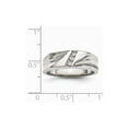 thumbnail image 7 of Stainless Steel Polished with CZ Ring Size: 11; for Adults and Teens; for Women and Men, 7 of 7