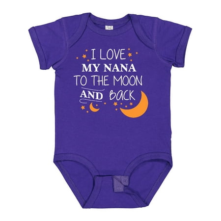 

Inktastic I Love My Nana to the Moon and Back Gift Baby Boy or Baby Girl Bodysuit