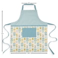 thumbnail image 7 of Mainstays Chef Kitchen Apron, 28" x 32" Cotton Apron with Pocket, Blue Herbs, 7 of 7
