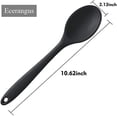 thumbnail image 2 of 2 paquetes de cuchara mezcladora antiadherente de silicona, cucharas de cocina, sin BPA, resistente al calor hasta 480 °F, utensilio de cocina higiénico para revolver, mezclar y servir Fokelyi WRLF-168-1, 2 of 5