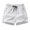White, variant on Men's Running Athletic Shorts Quick Dry Nylon Basketball Shorts Drawstring Waist with 2 Zipper Pockets