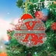 thumbnail image 4 of Adornos Navideños para Árbol, Monogramas Decorativos Acrílicos 2D con Gorro de Papá Noel, 26 Letras, Adornos Colgantes para Manualidades, Decoración Navideña Del Hogar., 4 of 5