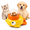 White, variant on Cat Treat Toy, Duck Shape Interactive Puzzle Feeder & Slow Feeder Dispenser for Cats, Kibble Treats, Boredom Buster Indoor Play