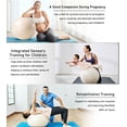 thumbnail image 6 of YR 55CM Exercise Ball, Anti-Burst Yoga Ball Chair for Pregnancy, Pilates, Workouts and Physical Therapy, White, 6 of 9