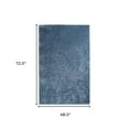 thumbnail image 4 of 4' X 6' Blue Shag Stain Resistant Area Rug, 4 of 10