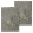 thumbnail image 2 of Linum Home Textiles 2-Pieces Nature Turkish Cotton Washcloths, 13" x 13", Gray, 2 of 3