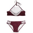 thumbnail image 1 of Conjunto de bikini push-up para mujer Traje de baño de vendaje acolchado Ropa de playa (Rojo) (M) Likrtyny Para estrenar, 1 of 6