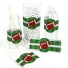 End Zone - Football DIY Baby Shower or Birthday Party Wrapper Favors - Set of 15