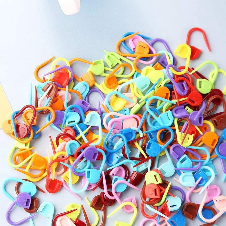 400 PCS Crochet Stitch Markers, Colorful Locking Stitch Markers Plastic  Crochet Stitch Counters Crochet Clips for Weaving, Sewing and Knitting DIY  Craft 