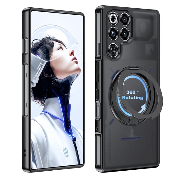 Funda de teléfono Suttkue para Nubia RedMagic 11 Pro con soporte negra