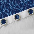 thumbnail image 4 of Feelyou Blue Damask Curtains Pack of 2 (42x84 Each), Boho Gothic Ghost Curtains Blackout, 4 of 6