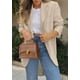 thumbnail image 2 of Blazer PRETTYGARDEN 2025 para mujer, casual, de negocios, beige, XL, 2 of 6