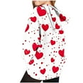 thumbnail image 5 of Lorytime Valentine Sweatshirts for Girls with Heart Long Sleeve Crewneck Tops Hoodies Pullover with Pocket Outerwear, 5 of 6