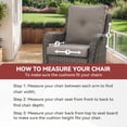 thumbnail image 6 of Patiobula Outdoor 6-Piece Deep Seat Cushion,24 x 22, Water Repellent, Fade Resistant, Deep Seat Bottom and Back Cushion for Chair, Sofa, and Couch,Gray, 6 of 8