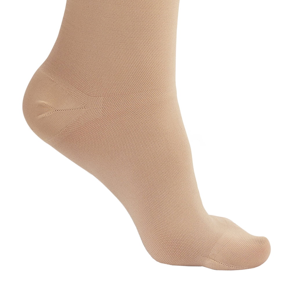 Ames Walker AW Style 200 Medical Support Closed Toe 20-30 mmHg Firm Compression Knee High Stockings X-Large Reg Wide Black