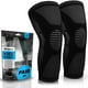 thumbnail image 1 of Rodilleras de compresión POWERLIX (par): la mejor rodillera para el dolor de rodilla para hombres y mujeres. Soporte para correr, baloncesto, voleibol, levantamiento de pesas, gimnasio, entrenamiento, 1 of 5
