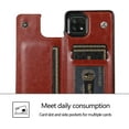 thumbnail image 6 of for Samsung Galaxy A22 5G (Not 4G) Wallet Case with Card Holder,PU Leather Kickstand Card Slots Case Double Magnetic Clasp Durable Shockproof Cover for Samsung Galaxy A22 5G Brown-SK, 6 of 18