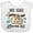 AA-White, variant on Inktastic My Gigi Loves Me with Sloth and Hearts Boys or Girls Baby Bib