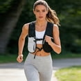 thumbnail image 2 of VeFlora Lightweight Reflective Running Hydration Vest Backpack, Breathable Mesh Hiking Vest with Multiple Pockets, Water Bottle Vest for Cycling, Jogging, Outdoor Activities(White/One Size), 2 of 5
