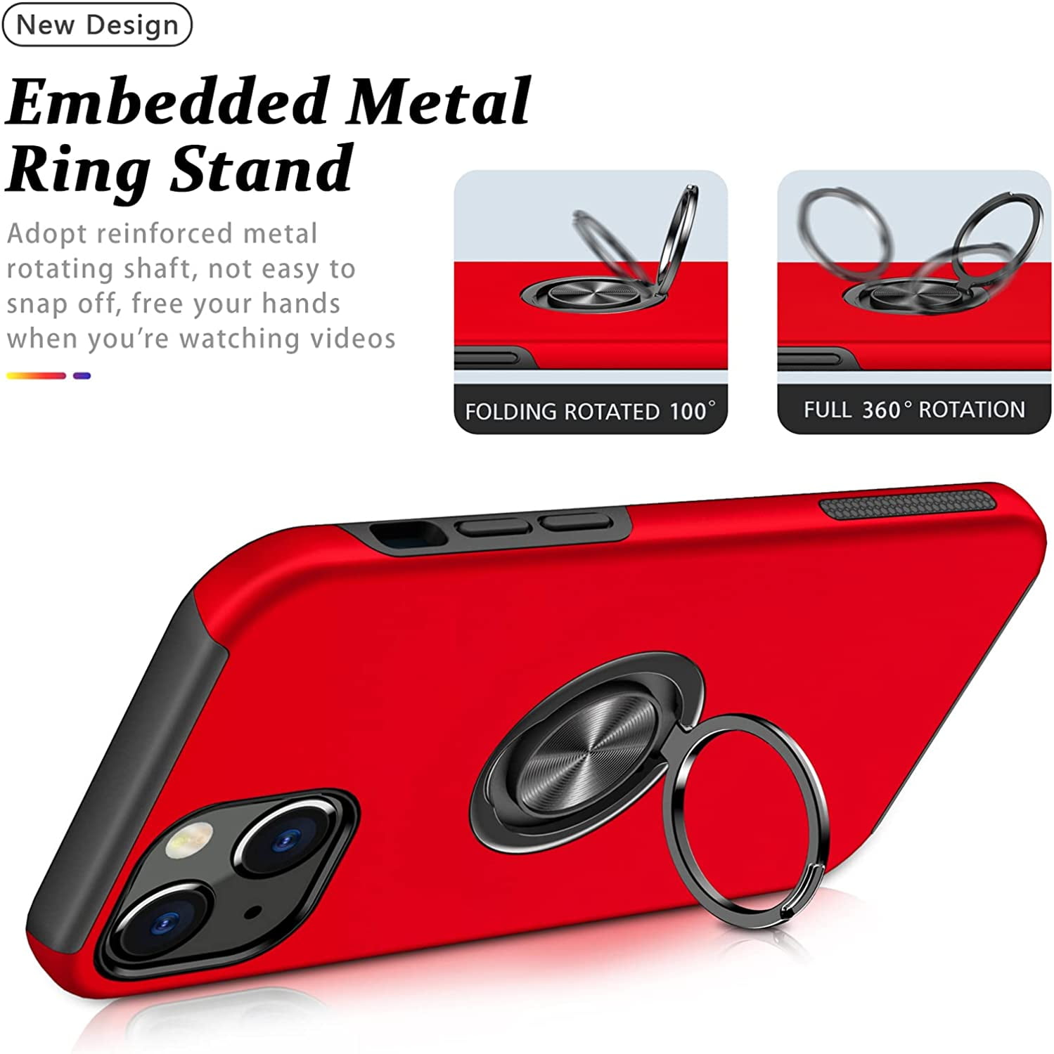 iPhone 14 Case, Slim Shockproof Bumper Phone Case with