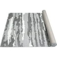 thumbnail image 6 of HR Luxurious Grey and White Geometric Shag Rug - Soft High Pile, Non-Slip, Abstract Design, Modern Home Decor Carpet for Bedroom, Living Room, 6 of 6