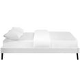 thumbnail image 3 of Modway Loryn Queen Vinyl Bed Frame with Round Splayed Legs in White, 3 of 3