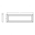 thumbnail image 2 of AFX Zurich 1-light Satin Nickel LED Linear Flush Mount, White Acrylic Shade, 2 of 3