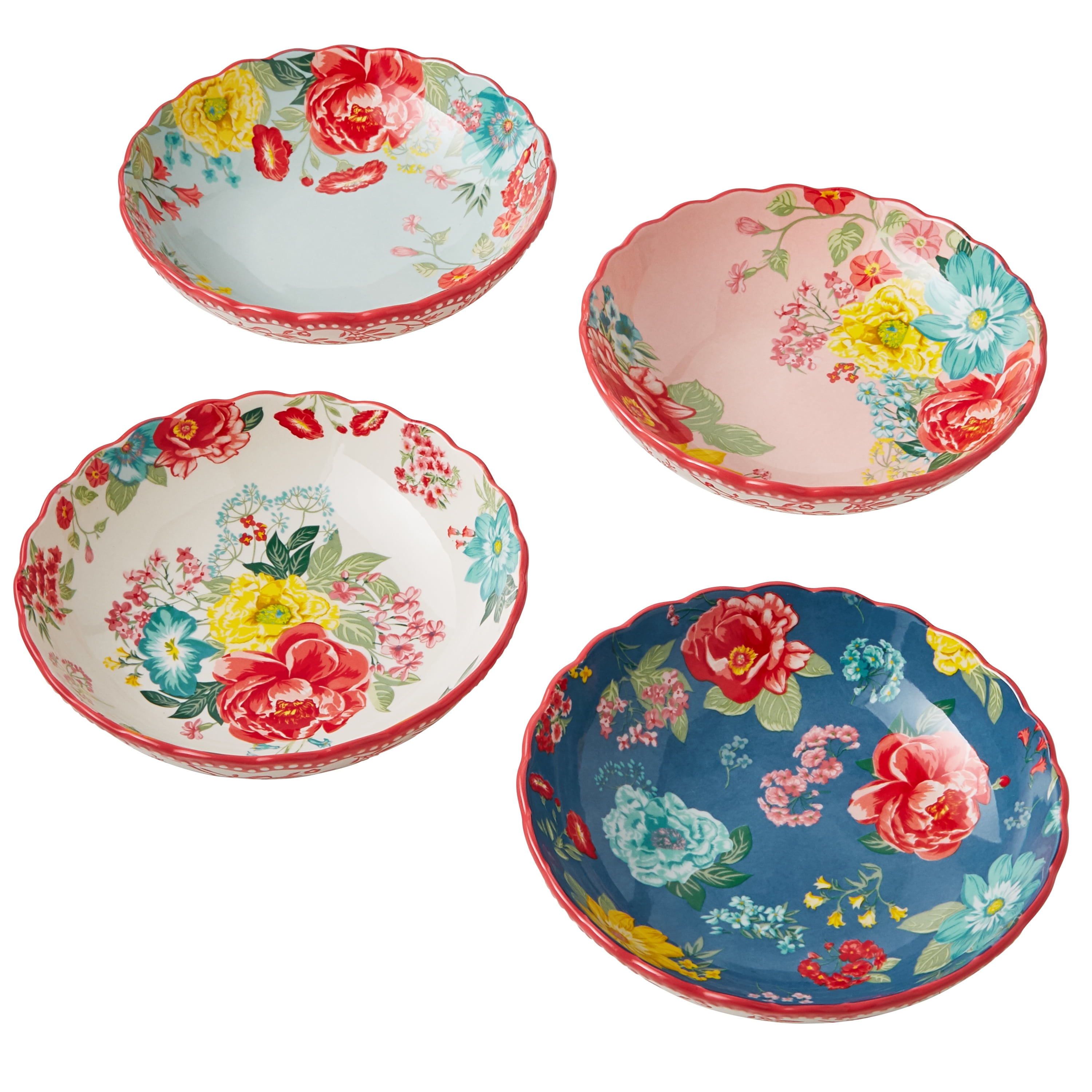 The Pioneer Woman Fancy Flourish Pasta Bowl Set of 4