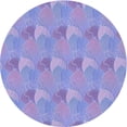 thumbnail image 1 of Ahgly Company Indoor Round Patterned Medium Slate Blue Area Rugs, 6' Round, 1 of 6