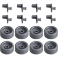 thumbnail image 1 of RDEXP Roues de Lave-Vaisselle en Plastique Gris 4.5 x 2cm WD35X21041 Roues de Rack Inférieur de Lave-Vaisselle Ensemble de 8, 1 of 6