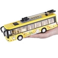 thumbnail image 2 of Tram Bus Modèle 1:50 en Alliage à Rétrofriction Double Section, Jouets pour Enfants avec Son et Lumière de Haute Qualité, 2 of 5