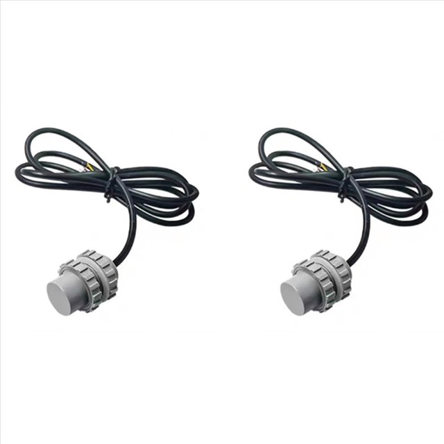 2X Ultrasonic Underwater Ranging and Obstacle Avoidance Sensor for Swimming Pool Robot IP68 Detectionn Sensors A,2 x Sensor,Grey