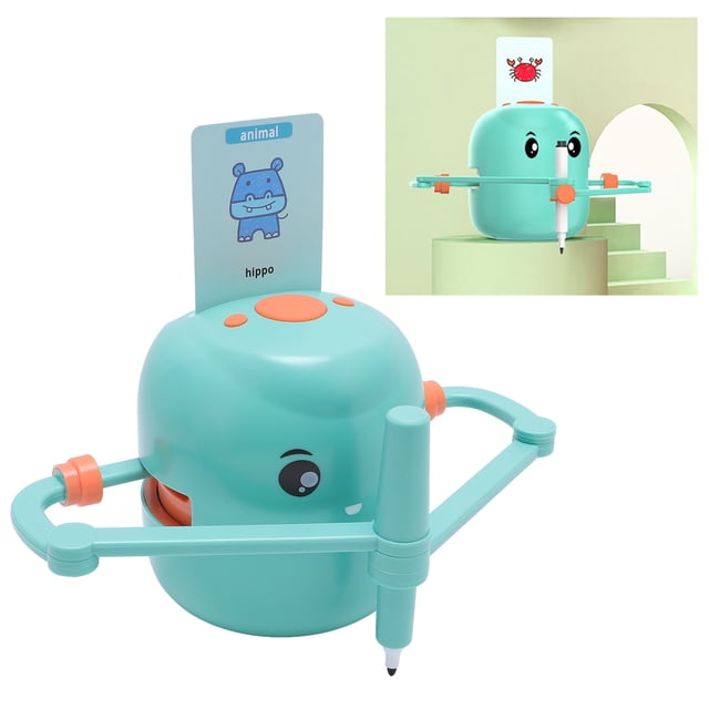 Robot De Dibujo Para Niños, Inserte 100 Tarjetas De Dibujo, Interacción De Voz, Pintura Automática, Juego De Robot De Dibujo Educativo, Juguete De Aprendizaje Montessori Con 2