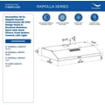 thumbnail image 3 of Streamline 36 in. Rapolla Ducted Undermount 80 CFM Range Hood in Brushed Stainless Steel with Mesh Filters, Push Button Control, LED Light, 3 of 9