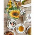 thumbnail image 4 of Sunflower Kitchen Dish Towels for Drying Dishes Set of 3, Yellow Flowers Summer Botanical Wooden Waffle Weave Microfiber Hand Tea Bathroom Towels Quick Dry & Absorbent Towel 15.7x23.6, 4 of 7
