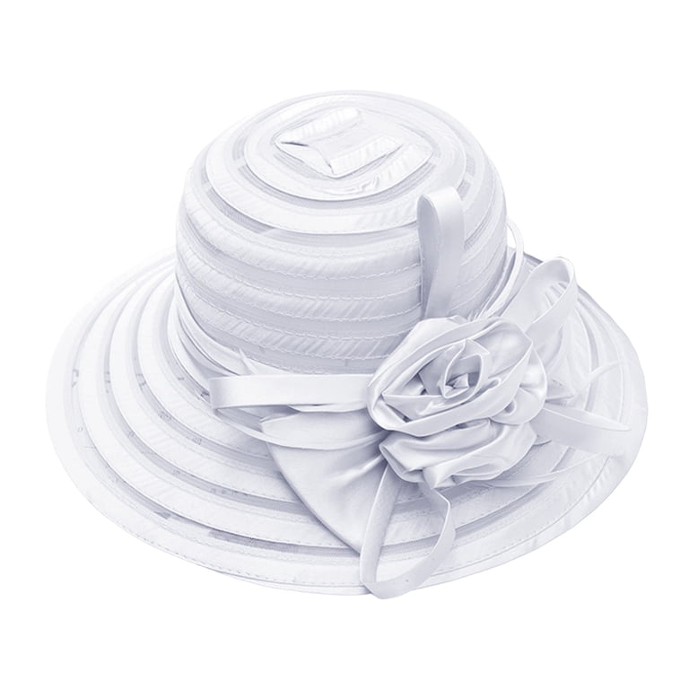 Clearance Sale!! Derby Hats for Women Flower Wide Brim Sun  display picture 3