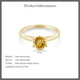 thumbnail image 6 of Gem Stone King 14K Yellow Gold Yellow Citrine Gemstone Birthstone Engagement Solitaire 6-Prong Ring for Women (0.70 Cttw, Gemstone Birthstone, Available in Size 5, 6, 7, 8, 9), 6 of 6