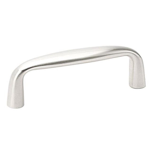 3.5 in. Center to Center Orbit Cabinet Pull, Satin Nickel
