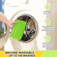 thumbnail image 2 of CUITING 3 Pcs Replacement Microfiber Pad for Universal Commercial 16.5 Inch Mop Head Flat Mop Head Wet & Dry Commercial Cleaning Refills Reusable Mop Refills Fit for Most Microfiber Flat, 2 of 7