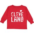thumbnail image 3 of Inktastic Cleveland, Ohio Distressed Font Boys or Girls Long Sleeve Toddler T-Shirt, 3 of 5