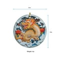 thumbnail image 5 of Asian Chinese Japanese Golden Dragon Christmas Ornament Xmas 2025, Custom Name Ceramic Ornament, Dragon Lover Gifts for Men Women, Xmas Tree Hanging Decoration, 5 of 5