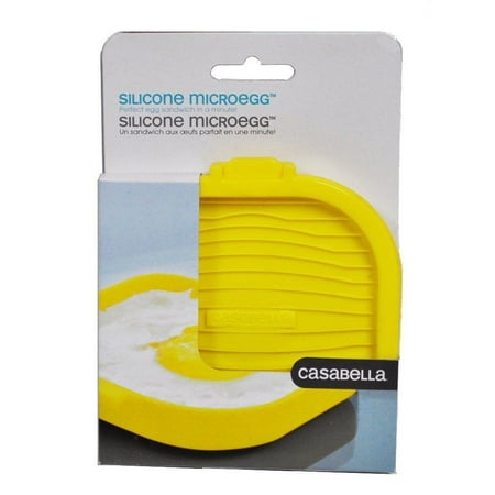 Yellow Sandwich - Casabella Yellow Silicone MicroEgg - Microwave Egg Cooker for Sandwiches
