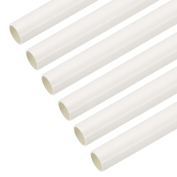 Conduit Pipes White Straight Tubes 16mm Conduit Pack of 6