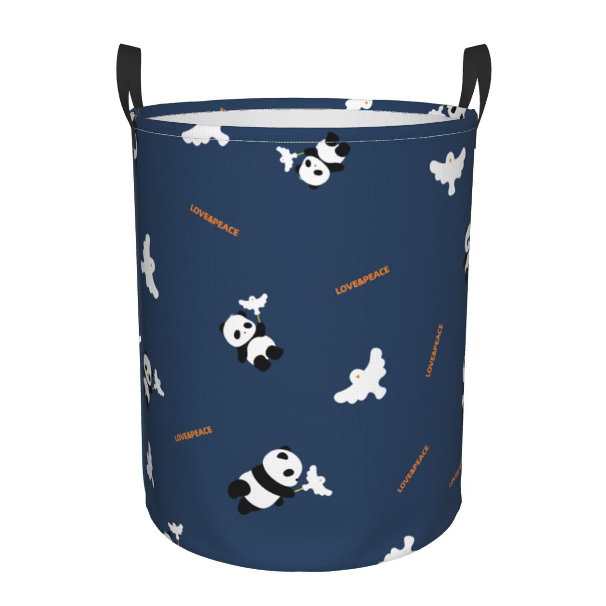 DouZhe Waterproof Collapsible Large Laundry Baskets, Cartoon Lovepeace ...