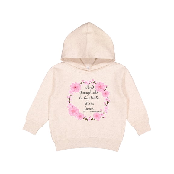 Inktastic And Though She Be but Little She is Fierce Toddler Hoodie